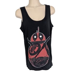 DISTRICT Deadpool Cartoon Graphic Tank Sz M